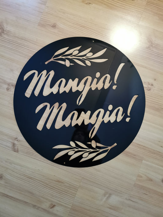 Mangia Mangia Kitchen Sign