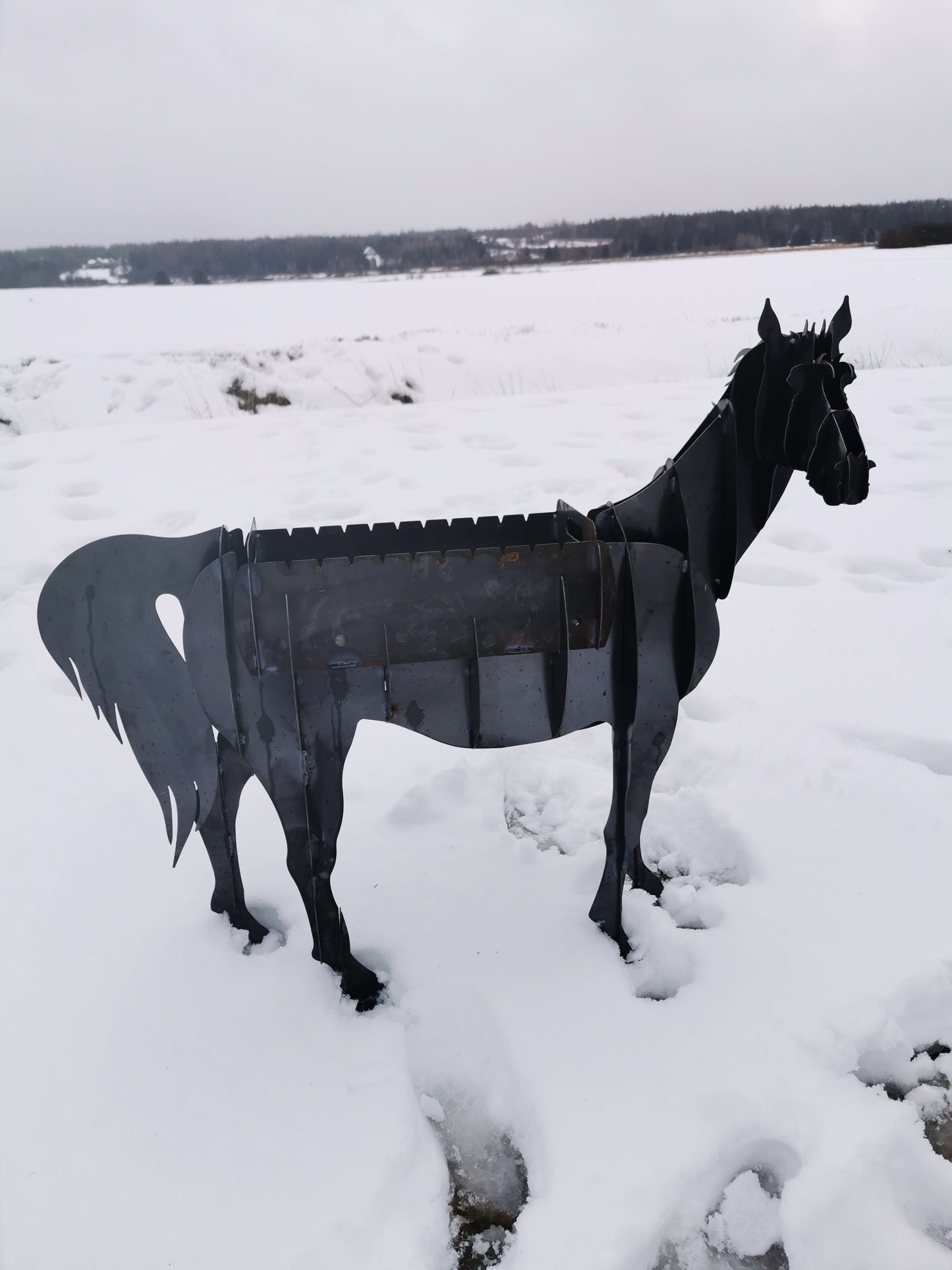 Horse Firepit/Flower Pot